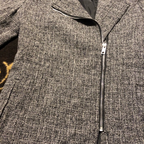 Primark Women’s Tweed Parka Coat Grey sz: 12 - Picture 3 of 8